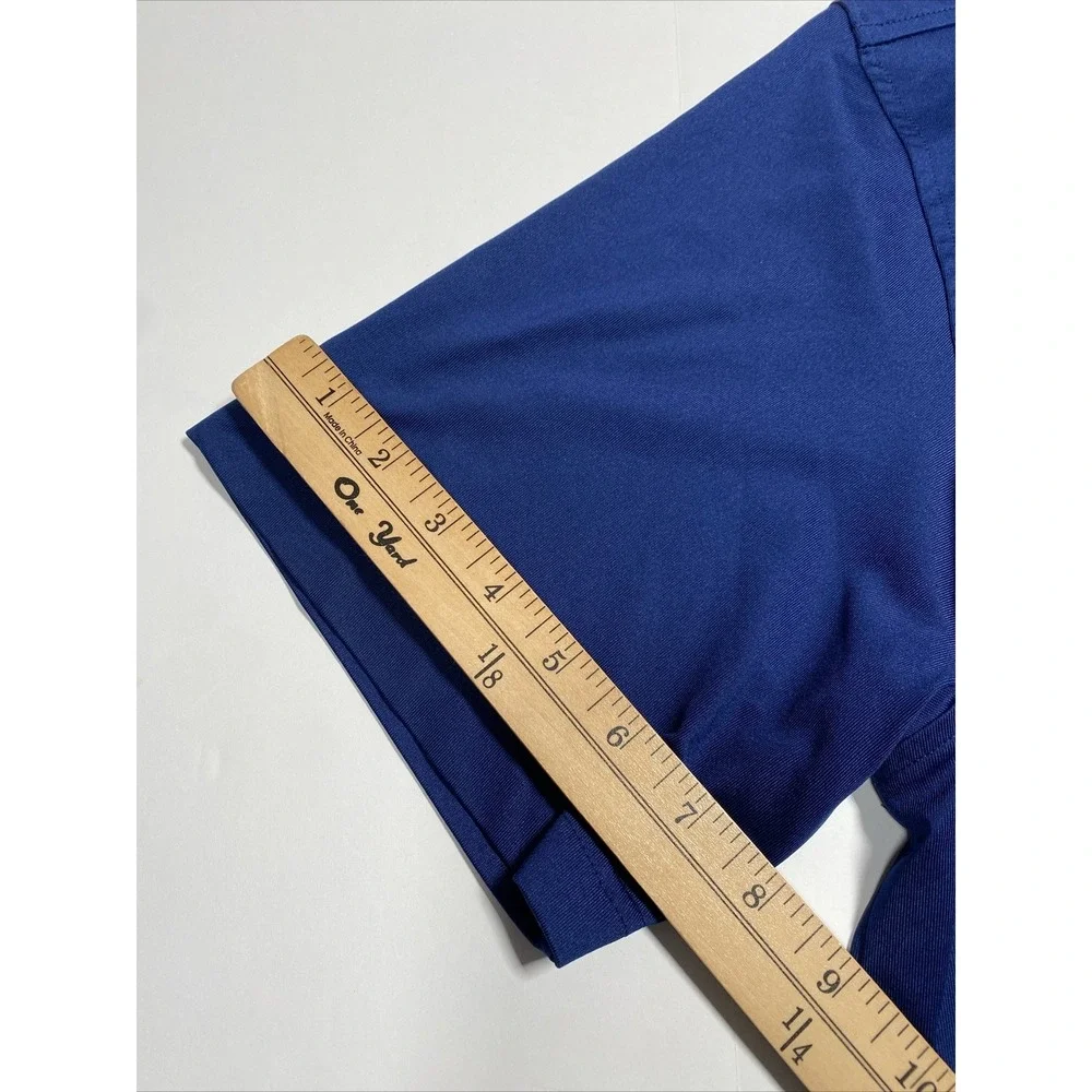 Masters Tech Polo Shirt Mens XL Blue Golf Performance Polyester - Picture 5 of 6